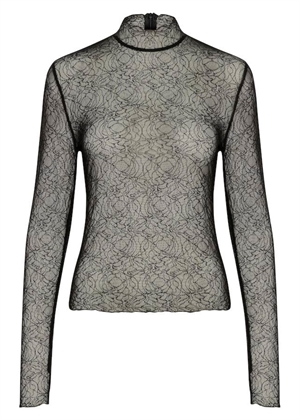 Laia lace bluse Sort Gestuz